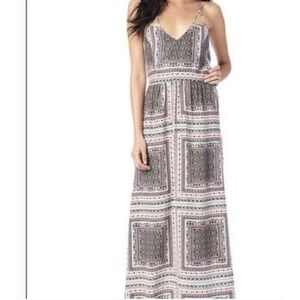 PARKER Printed Silk Maxi Dress (Size L)